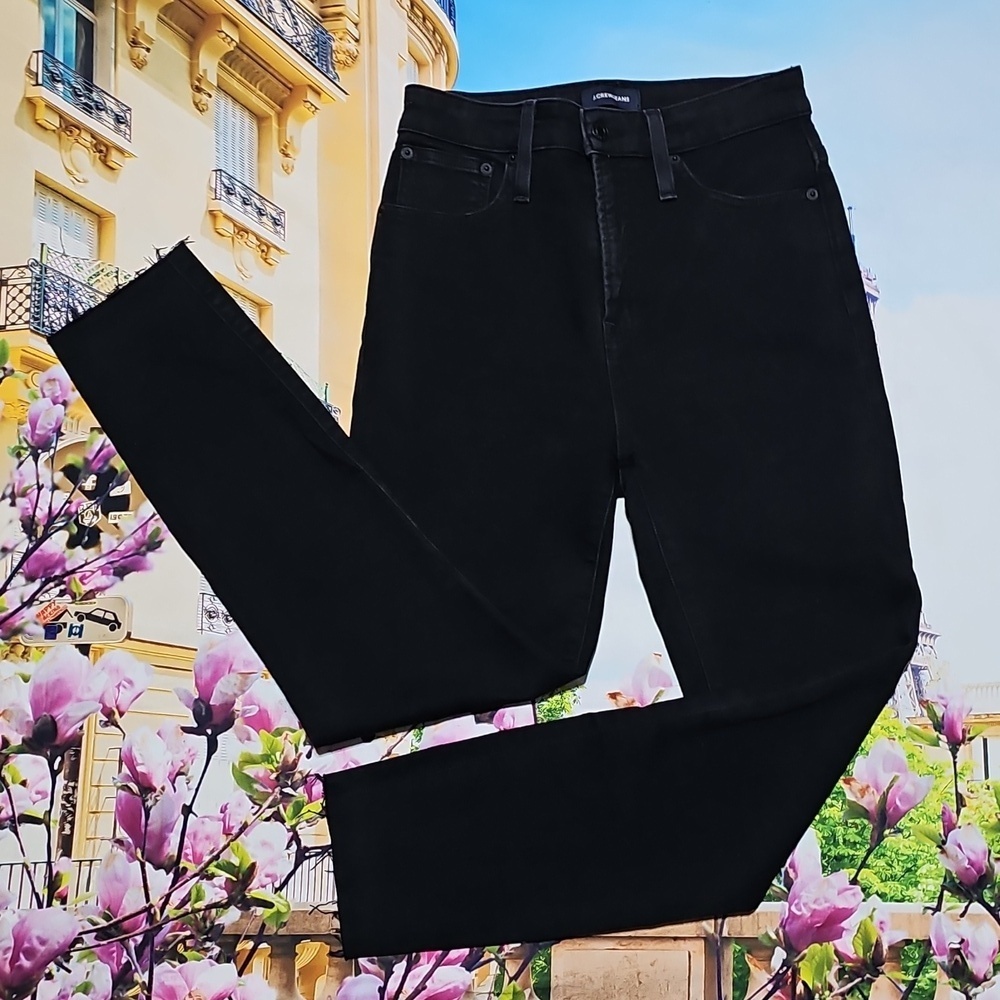 J. Crew Black Curvy Toothpick Skinny Jeans Size 28T